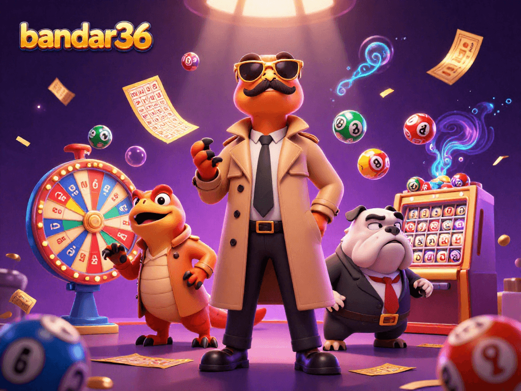 Raih peluang menang di bandar36 dengan ilustrasi menarik tiga raptor dalam jas, masuk kasino VIP.