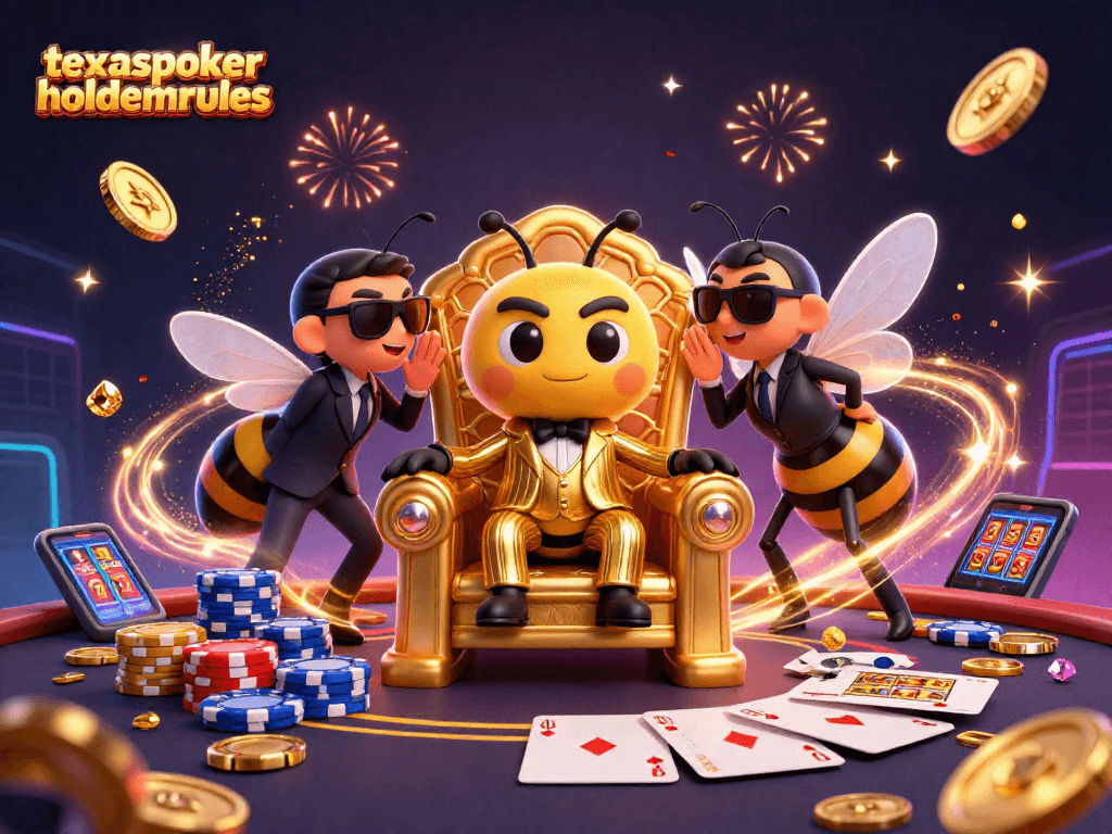 Experience the high stakes of Texaspokerholdemrules with animated casino scenes and vibrant characters.