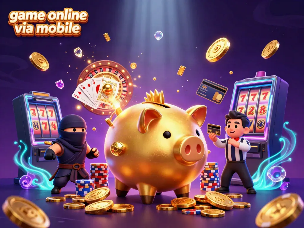 Experience the excitement of game online via mobile with dynamic characters enjoying thrilling casino action.