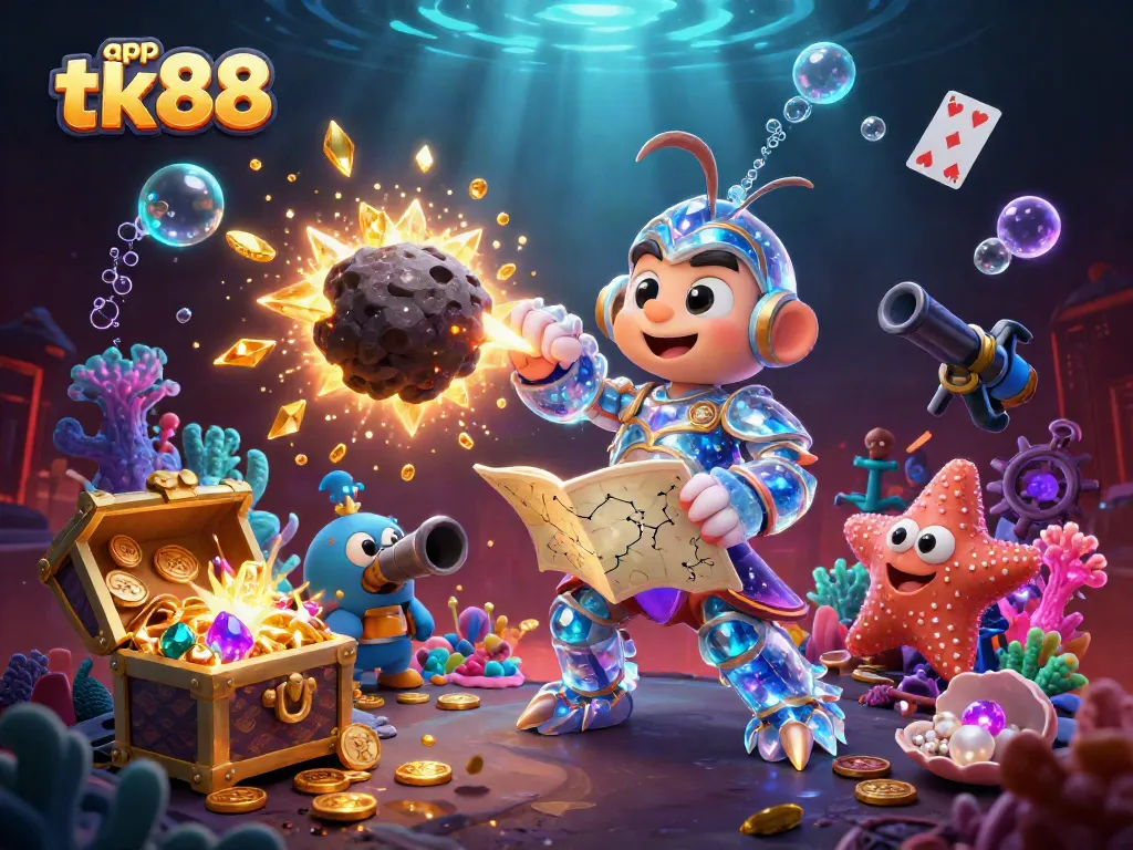 Experience the immersive app tk88 as the mantis shrimp battles for treasure in an underwater casino.