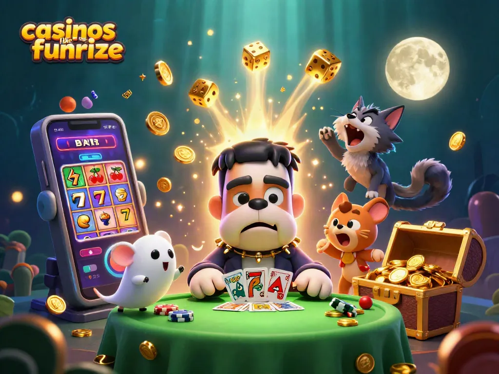 Engage with exciting gameplay at casinos like Funrize featuring vibrant characters and a dynamic casino atmosphere.