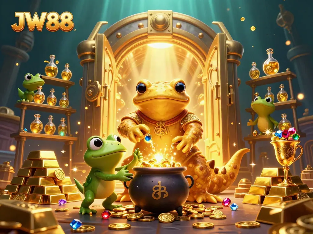 Engage with JW88's immersive casino world featuring golden treasures and magical gameplay.