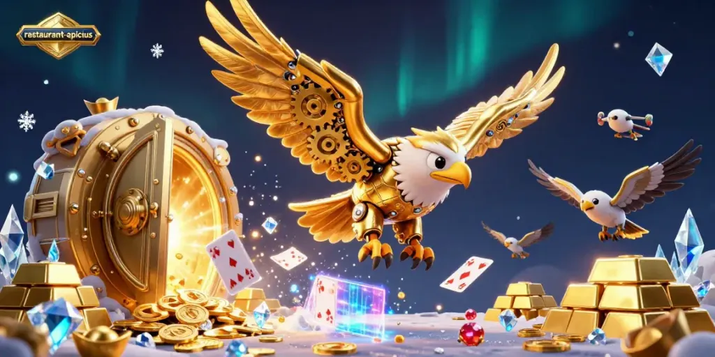 Engage with the exciting casino world at restaurant-apicius through a dazzling 3D illustration.