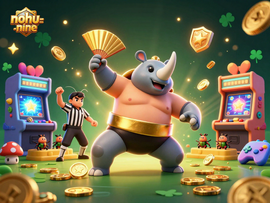 Experience thrilling gameplay with nohu-nine, where a sumo beetle champion dominates the casino scene.