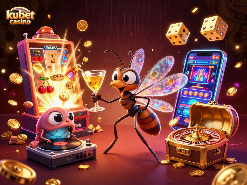 Engage in fun at kubet casino with vibrant 3D characters and a lively gaming atmosphere.