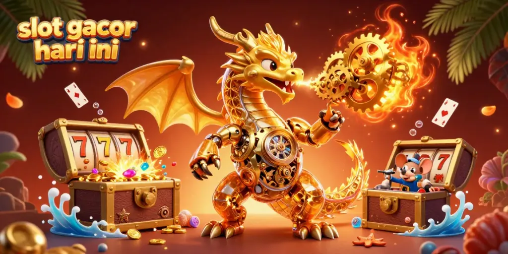 Slot gacor hari ini: ilustrasi interaktif mesin slot dengan tema yang memikat dan beragam elemen permainan.
