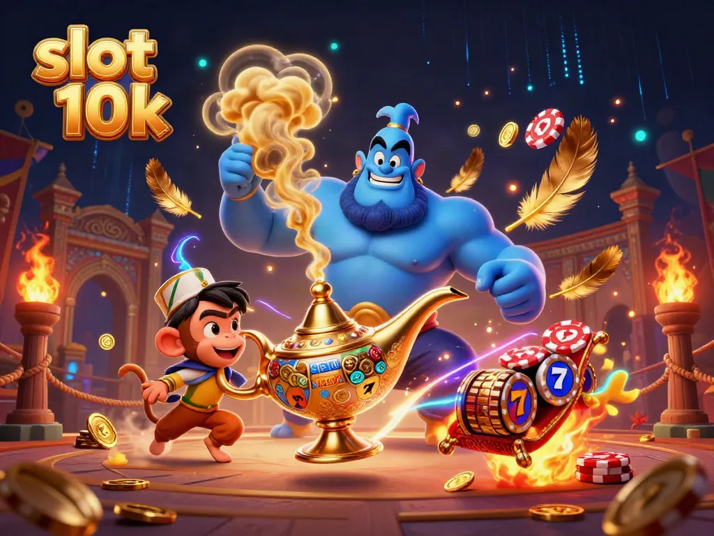 Experience thrilling gameplay with slot 10k inspired by magical casino elements, featuring vivid characters.
