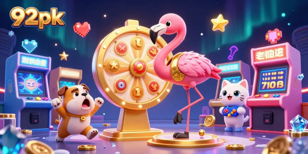 Join the fun with 92pk as animated characters engage in exciting casino gameplay and game shows!