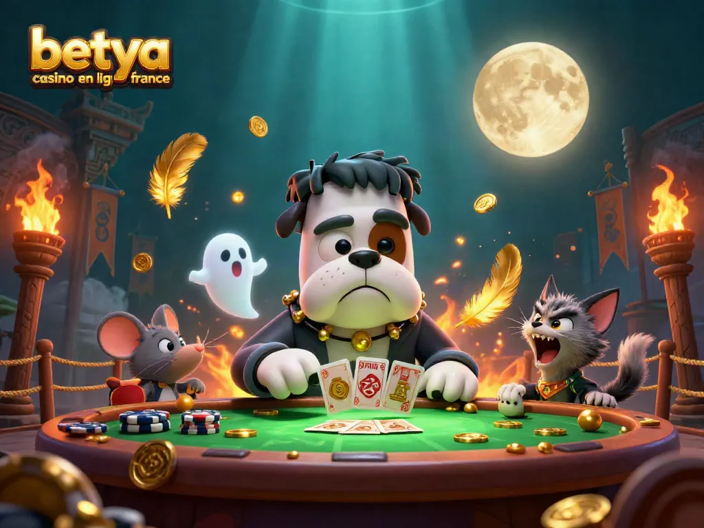 Experience thrilling action at betya casino en ligne france with a vibrant 3D circus of characters and casino elements.