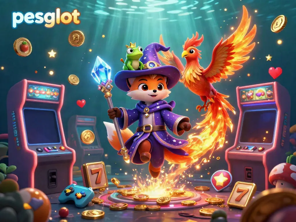 Engage with pesgslot’s thrilling slot gaming environment, showcasing dynamic elements and vibrant characters.