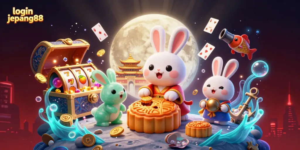 Engage in winning strategies with login jepang88 while exploring a vibrant casino-themed fantasy scene.