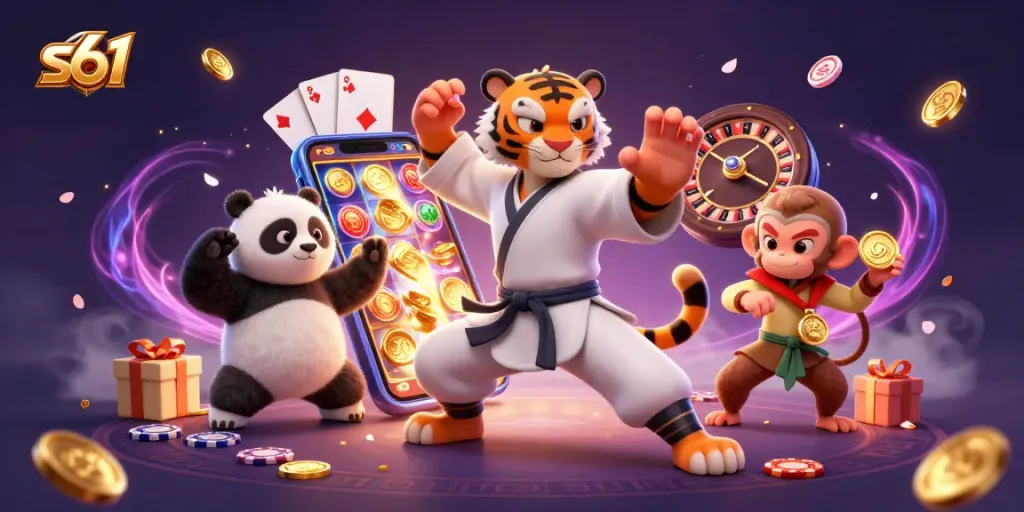 S61 unlocks vibrant slot gaming adventures with engaging characters and thrilling casino elements.